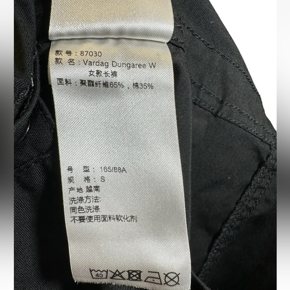 Fjallraven Womens Vardag Dungaree Trousers Black S Overalls Light stretch - Picture 5 of 10